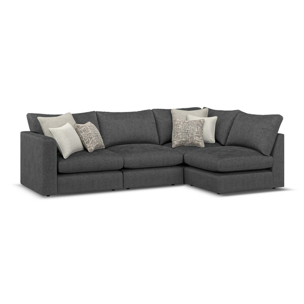 Whisp Fabric Sofas - Modular 4 Seat Left Hand Corner Sofa - Elston Range - Oak Furnitureland