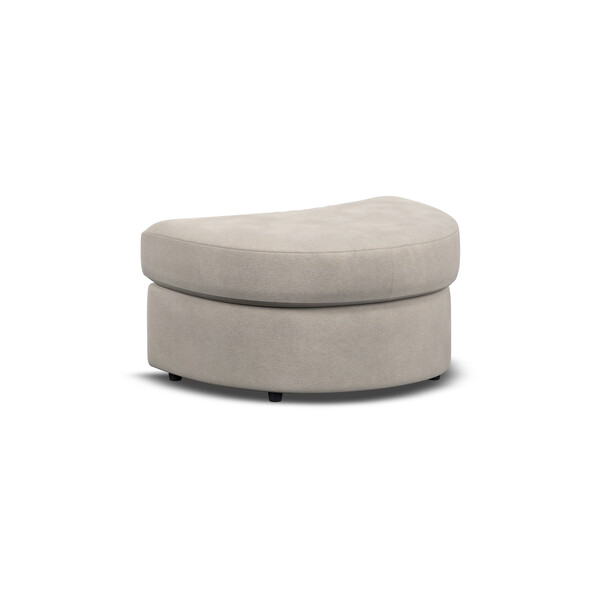 Dove Fabric Sofas - Half Moon Footstool - Elston Range - Oak Furnitureland