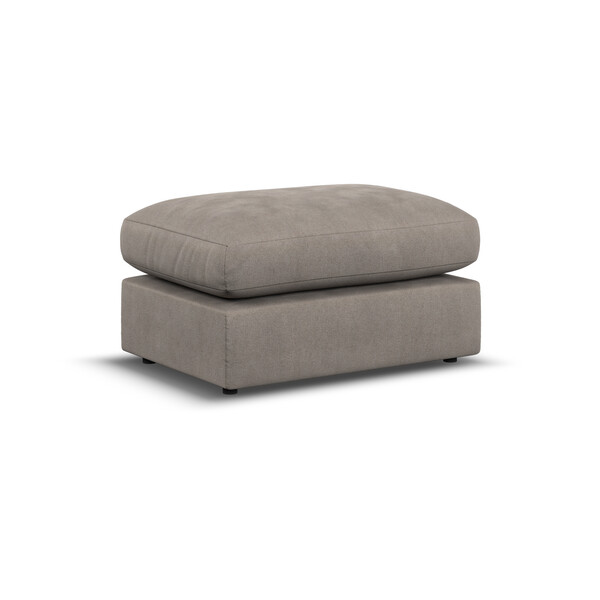 Clay Fabric Sofas - Small Fender Footstool - Elston Range - Oak Furnitureland