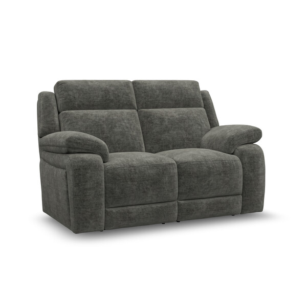 Plush Charcoal Fabric Sofas - 2 Seater Sofa - Emerson Range - Oak Furnitureland