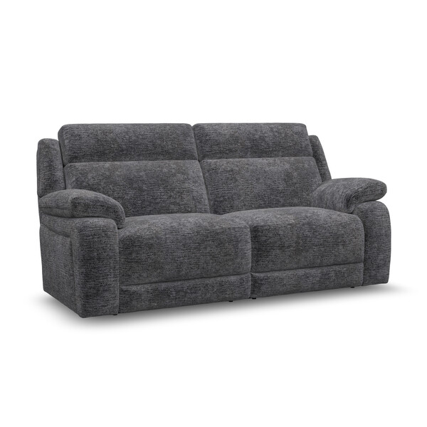 Luxe Charcoal Fabric Sofas - 3 Seater Sofa - Emerson Range - Oak Furnitureland