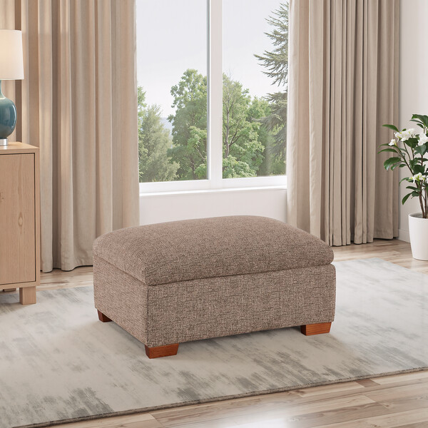 Dorset Beige Fabric Sofas - Storage Footstool - Goodwood Range - Oak Furnitureland
