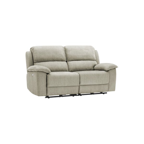 Plush Beige Fabric Sofas - Modular 2 Seat Recliner - Goodwood Range - Oak Furnitureland