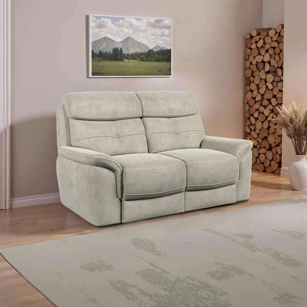 Miller Taupe Fabric Sofas - 2 Seater Sofa - Iver Range - Oak Furnitureland