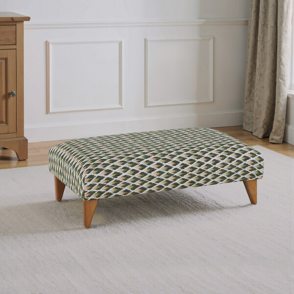 Newton Forest Fabric Sofas - Footstool - Jasmine Range - Oak Furnitureland