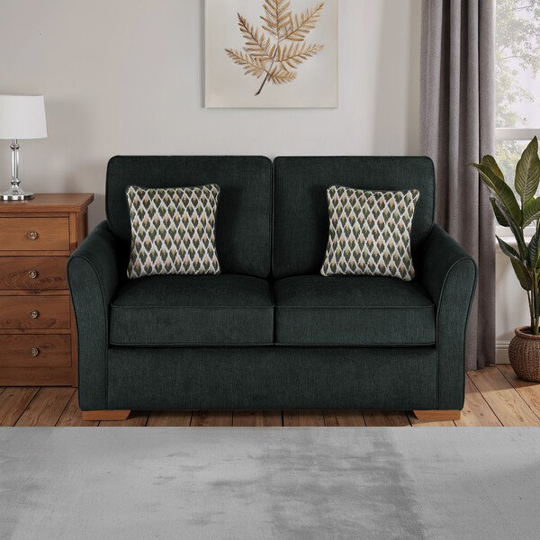 Orkney Forest Fabric Sofas - 2 Seater Sofa Bed - Jasmine Range - Oak Furnitureland