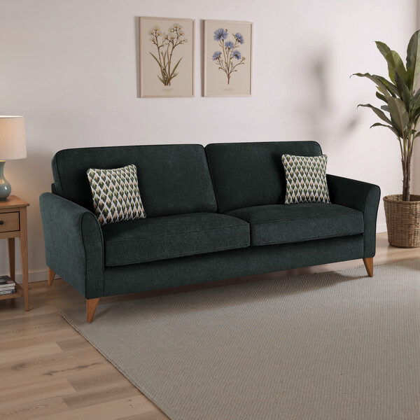 Orkney Forest Fabric Sofas - 4 Seater Sofa - Jasmine Range - Oak Furnitureland