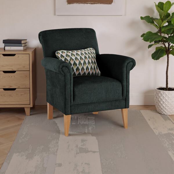 Orkney Forest Fabric Sofas - Accent Chair - Jasmine Range - Oak Furnitureland