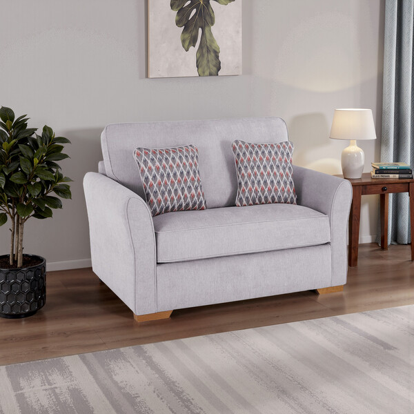 Orkney Natural Fabric Sofas - Armchair Deluxe Sofa Bed - Jasmine Range - Oak Furnitureland