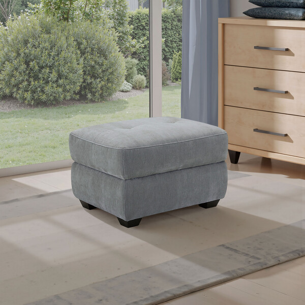 Amigo Granite Fabric Sofas - Storage Footstool - Juno Range - Oak Furnitureland