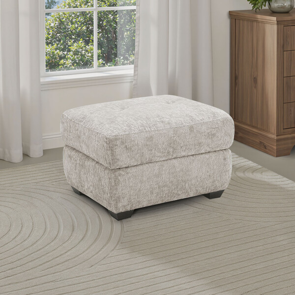 Koto Turtle Dove Fabric Sofas - Storage Footstool - Juno Range - Oak Furnitureland