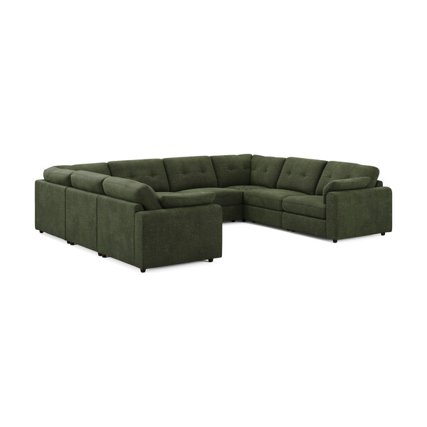 Pine Fabric Sofas - Modular 8 Seater U-Shape Sofa - Marley Range - Oak Furnitureland