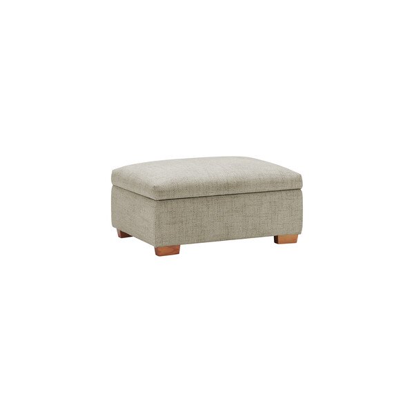 Plush Beige Fabric Sofas - Storage Footstool - Marlow Range - Oak Furnitureland