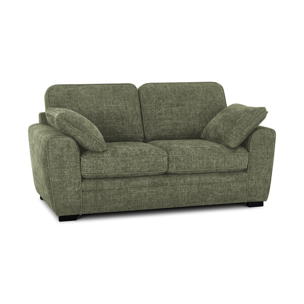 Olive Fabric Sofas - 2 Seater Sofa - Melbourne Range - Oak Furnitureland