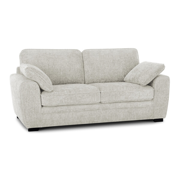 Cream Fabric Sofas - 3 Seater Sofa - Melbourne Range - Oak Furnitureland