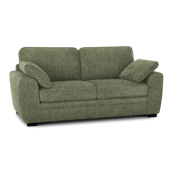 Olive Fabric Sofas - 3 Seater Sofa - Melbourne Range - Oak Furnitureland