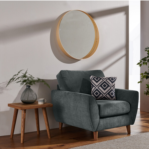 Granite Fabric Sofas - Armchair  - Milner Range - Oak Furnitureland