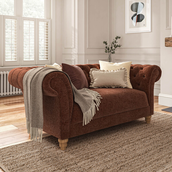 Copperwood Fabric Sofas - 2 Seater Sofa - Montgomery Range - Oak Furnitureland