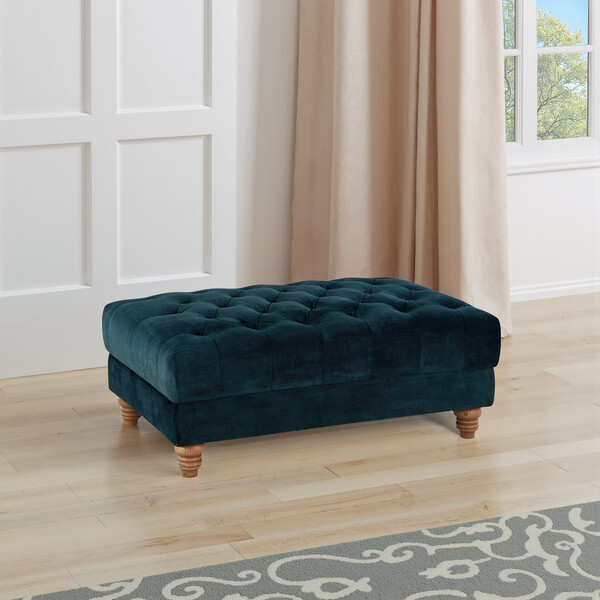 Airforce Fabric Sofas - Footstool - Montgomery Range - Oak Furnitureland