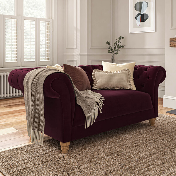 Shiraz Fabric Sofas - 3 Seater Sofa - Montgomery Range - Oak Furnitureland