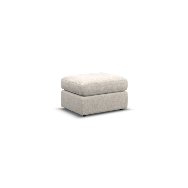 Cupid Beige Fabric Sofas - Small Fender Footstool - Morgan Sectional Sofas Range - Oak Furnitureland