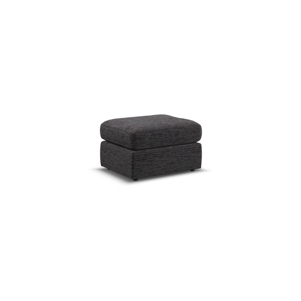 Santos Black Fabric Sofas - Small Fender Footstool - Morgan Sectional Sofas Range - Oak Furnitureland