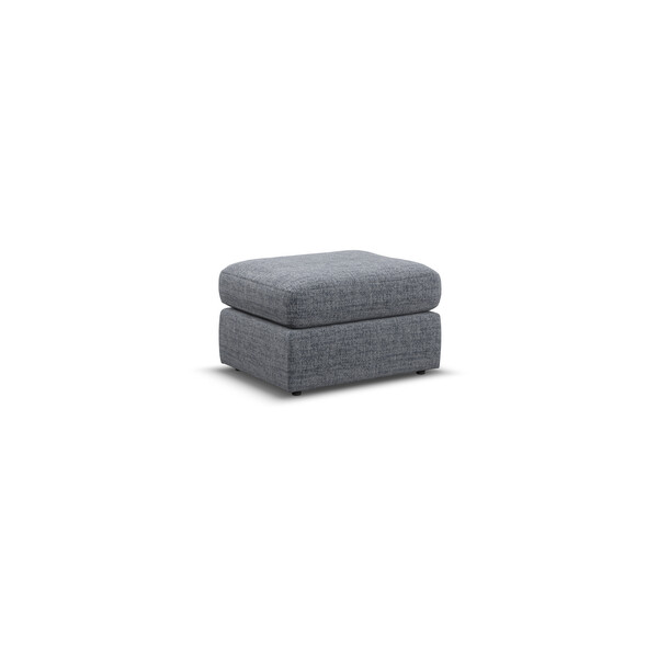 Santos Grey Fabric Sofas - Small Fender Footstool - Morgan Sectional Sofas Range - Oak Furnitureland