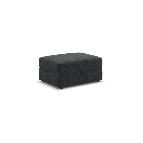 Cupid Charcoal Fabric Sofas - Storage Footstool - Morgan Sectional Sofas Range - Oak Furnitureland