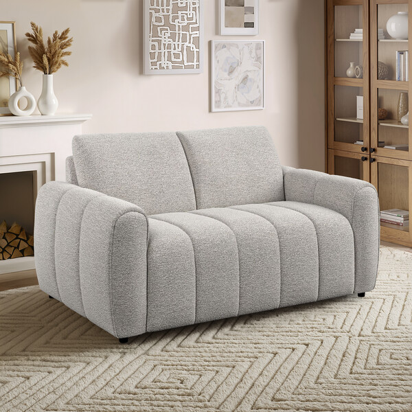Coastal Linen Fabric Sofas - 2 Seater Sofa - Nap Sofas Range - Oak Furnitureland