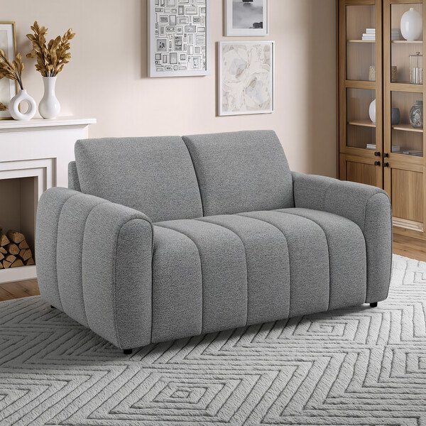 Coastal Mist Fabric Sofas - 2 Seater Sofa - Nap Sofas Range - Oak Furnitureland