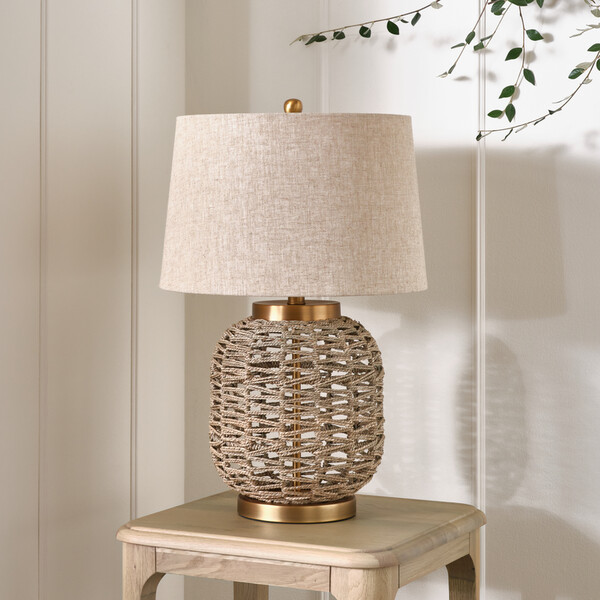 Natural Rope Lamps - Belmond Table Lamp - Oak Furnitureland