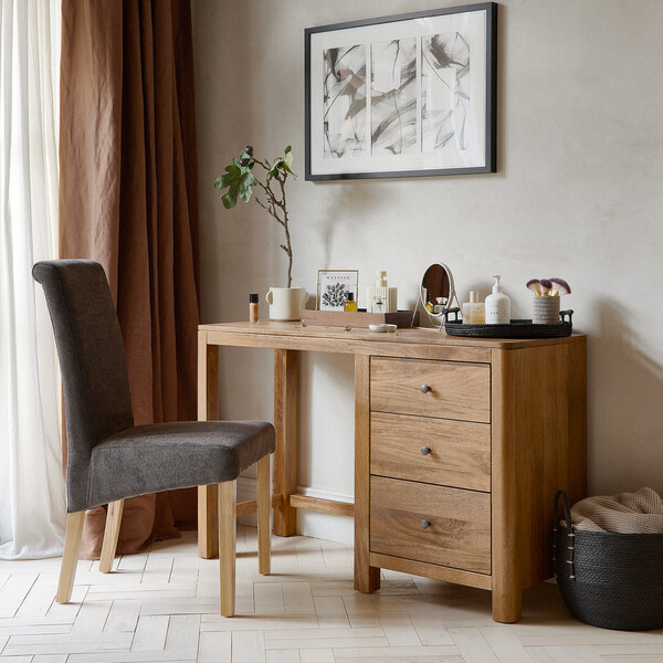 Solid Mango Wood Dressing Tables - Dressing Table - Noah Range - Oak Furnitureland