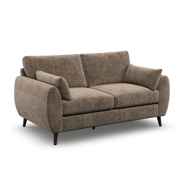 Smokestone Fabric Sofas - 2 Seater Sofa - Nova Range - Oak Furnitureland