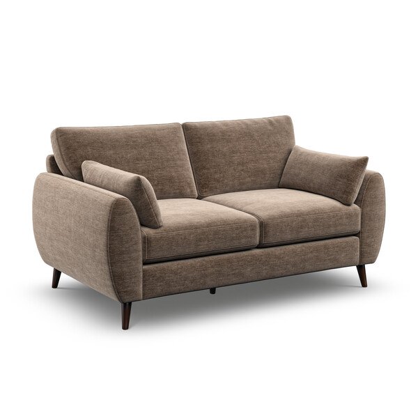 Cocoa Fabric Sofas - 2 Seater Sofa - Nova Range - Oak Furnitureland