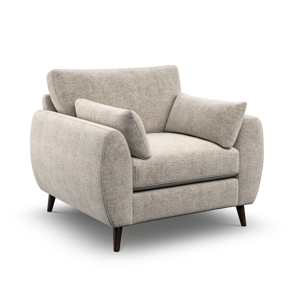 Noble Fabric Sofas - Armchair - Nova Range - Oak Furnitureland