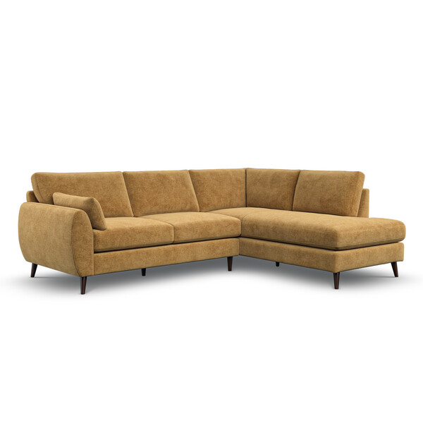 Honeycomb Fabric Sofas - Left Hand Corner Chaise Sofa - Nova Range - Oak Furnitureland
