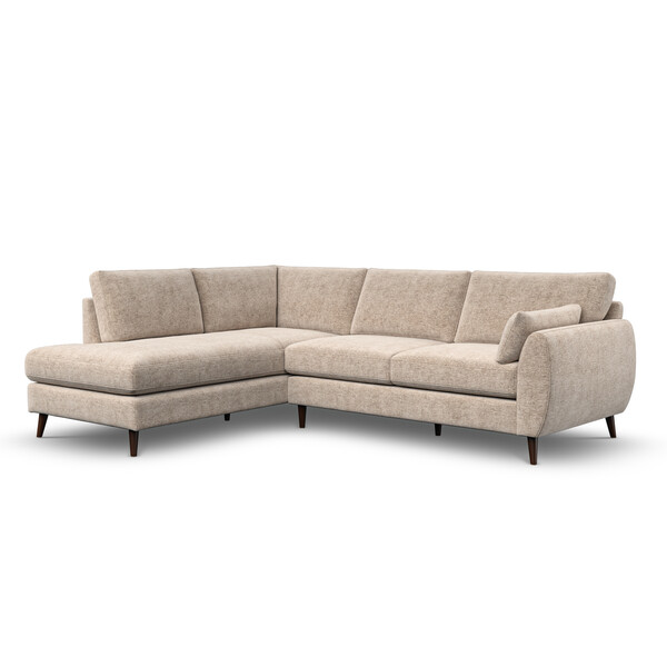 Abalone Fabric Sofas - Right Hand Corner Chaise Sofa - Nova Range - Oak Furnitureland