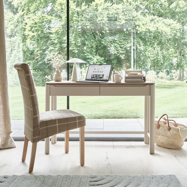 Smoked Oak & Painted Desks - Desk - Otto Range - Oak Furnitureland