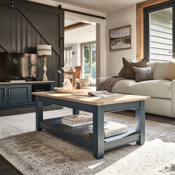Solid Oak & Painted Coffee Tables - Coffee Table - Richmond Range - Oak Furnitureland