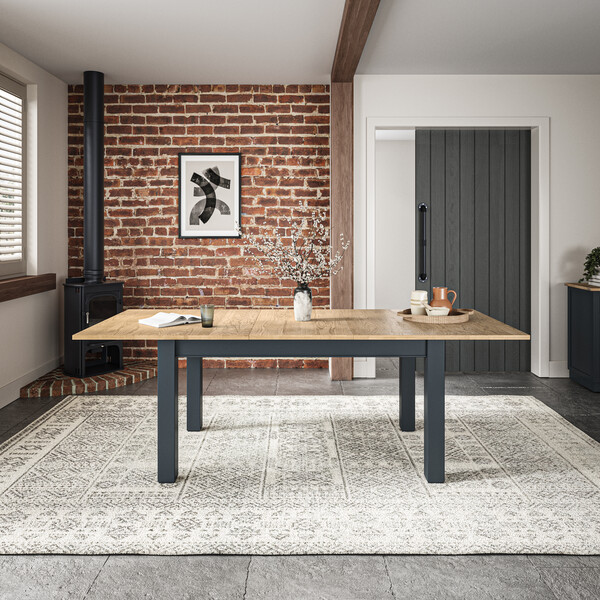 Solid Oak & Painted Dining Tables - Extending Dining Table - Richmond Range - Oak Furnitureland