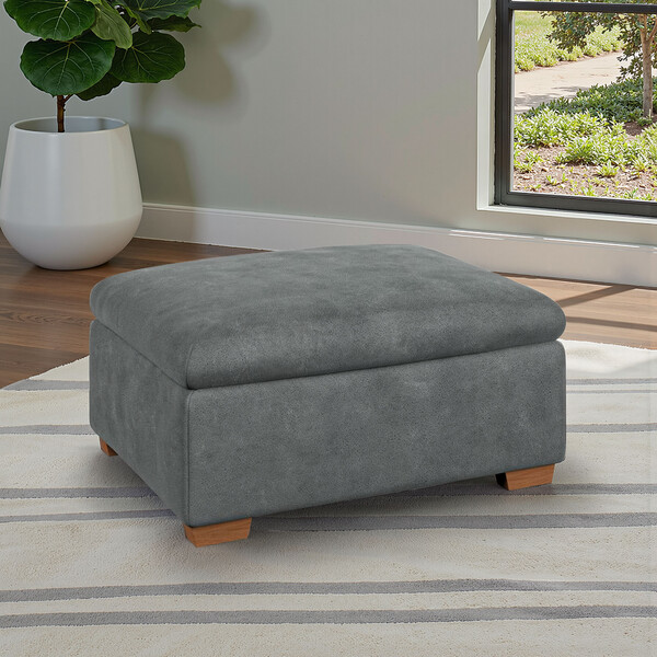 Miller Grey Fabric Sofas - Storage Footstool - Selby Range - Oak Furnitureland