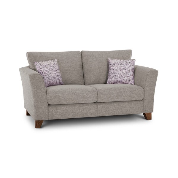 Beige Fabric Sofas - 2 Seater Sofa - Sofia Range - Oak Furnitureland