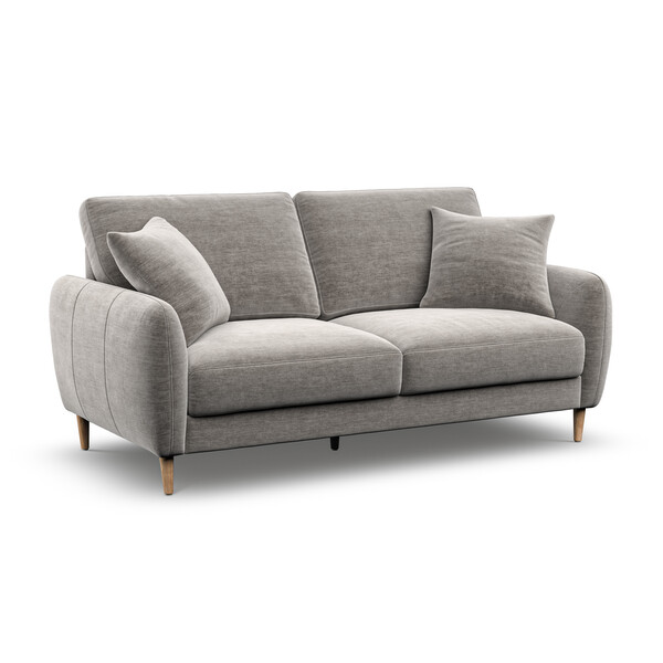 Grey Fabric Sofas - 3 Seater Sofa - Zara Range - Oak Furnitureland