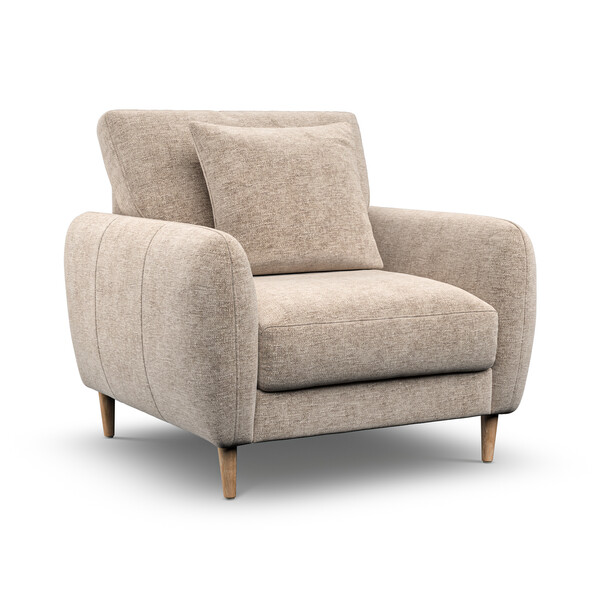 Abalone Fabric Sofas - Armchair - Zara Range - Oak Furnitureland