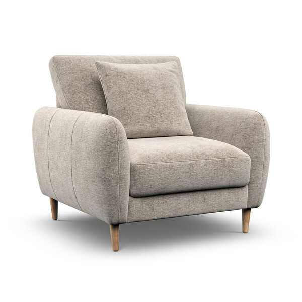 Noble Fabric Sofas - Armchair - Zara Range - Oak Furnitureland