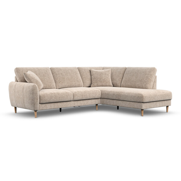 Abalone Fabric Sofas - Left Hand Corner Chaise Sofa - Zara Range - Oak Furnitureland
