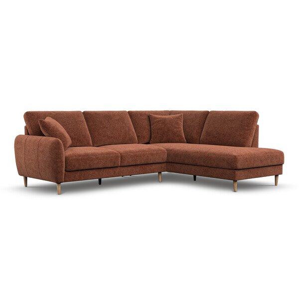 Copperwood Fabric Sofas - Left Hand Corner Chaise Sofa - Zara Range - Oak Furnitureland