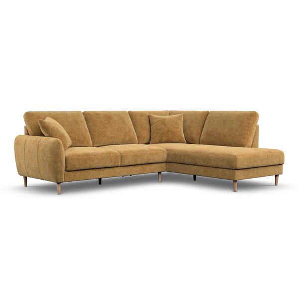 Honeycomb Fabric Sofas - Left Hand Corner Chaise Sofa - Zara Range - Oak Furnitureland