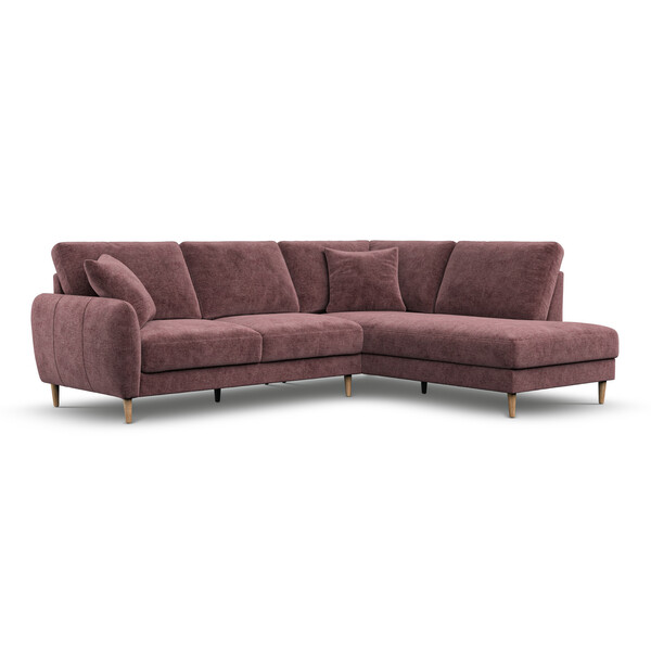 Rosewood Fabric Sofas - Left Hand Corner Chaise Sofa - Zara Range - Oak Furnitureland