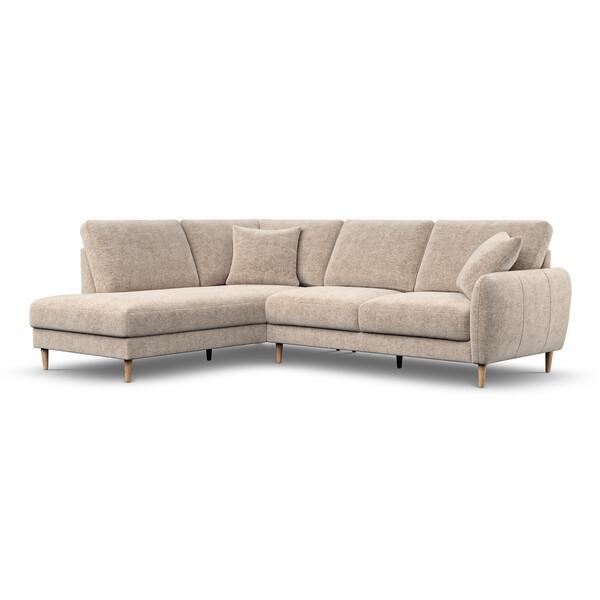 Abalone Fabric Sofas - Right Hand Corner Chaise Sofa - Zara Range - Oak Furnitureland